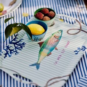 ANTHROPOLOGIE NWT by the sea mealtime try by natalie lete -16.5”